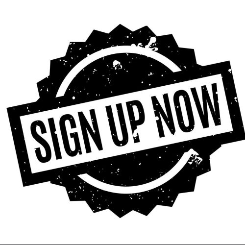 Sign Up Now rubber stamp. Grunge design with dust scratches. Effects can be easily removed for a clean, crisp look. Color is easily changed.